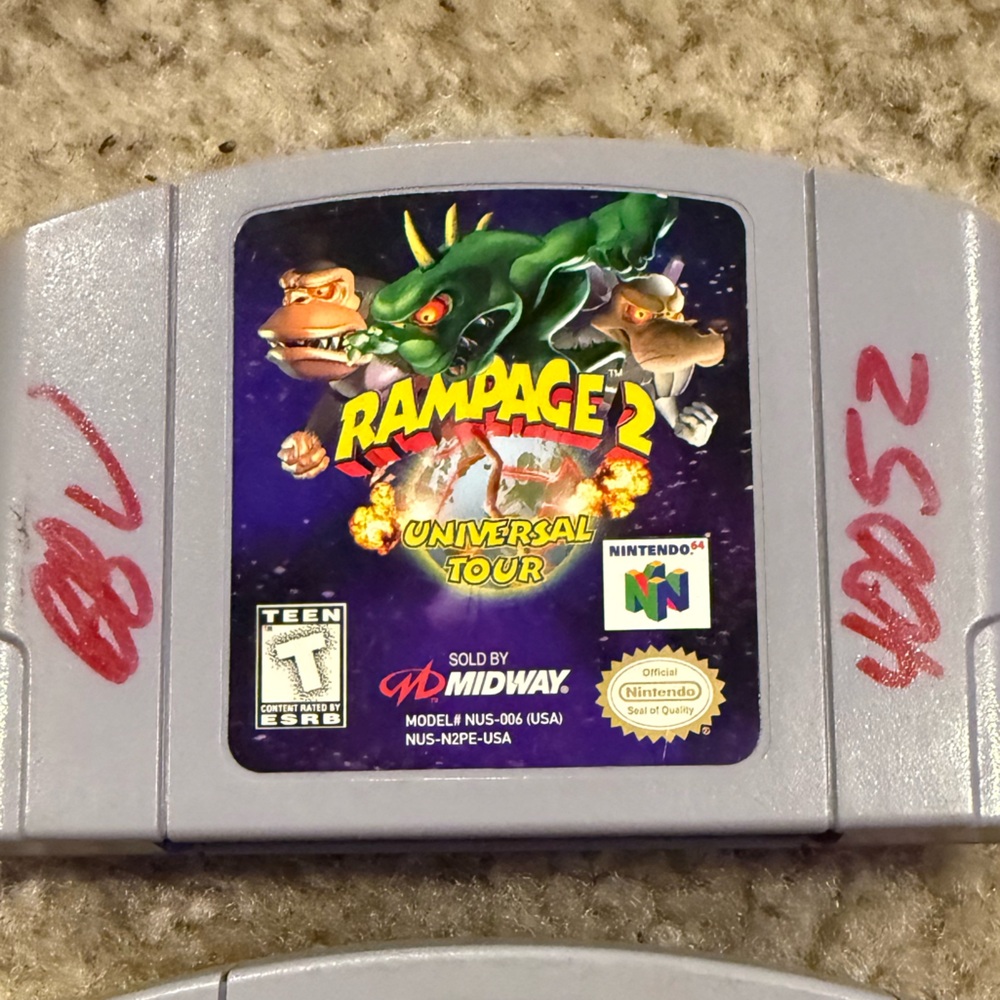Nintendo N64 game - Rampage 2